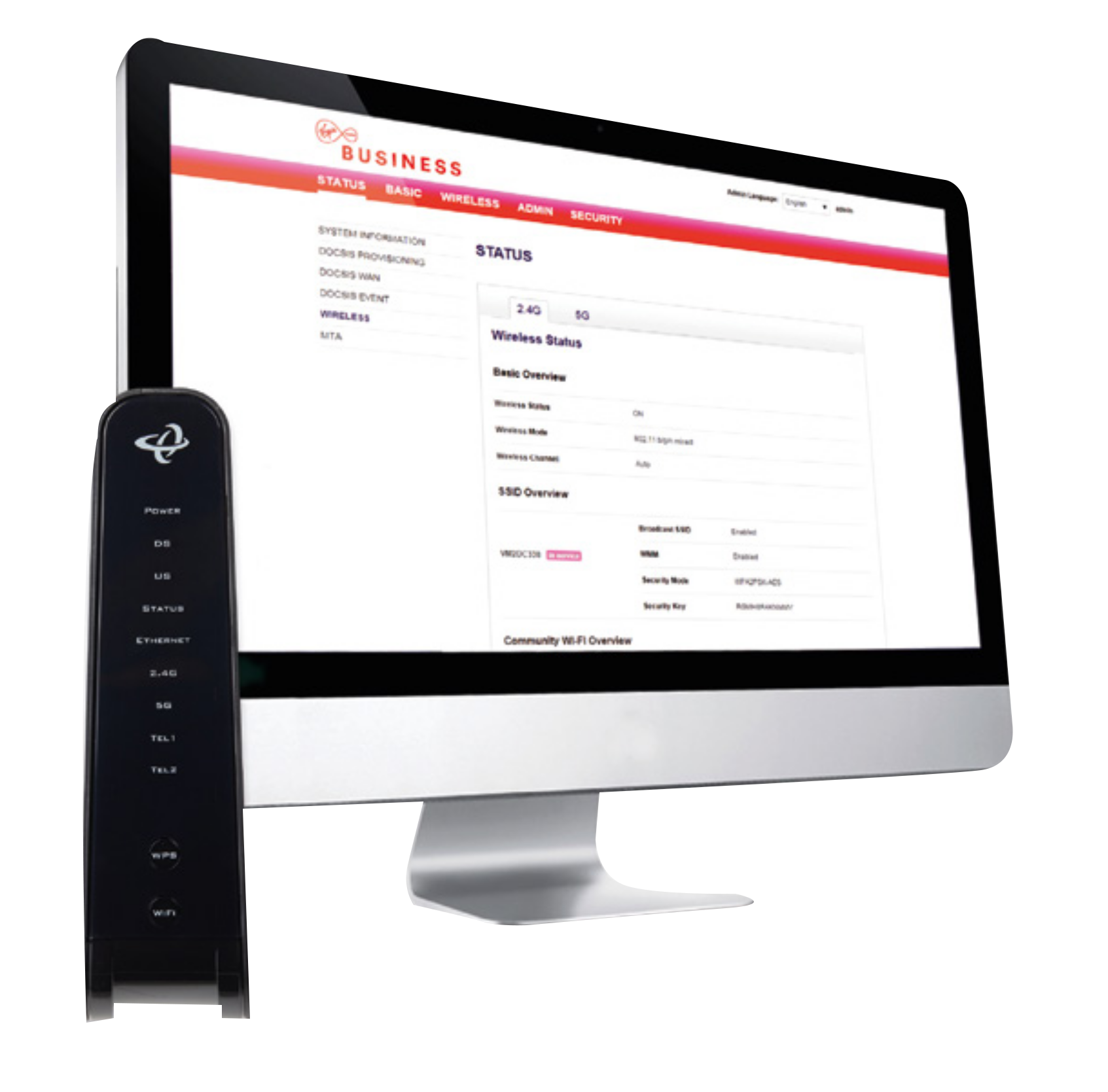 Picture of Virgin Media Router Troubleshooting